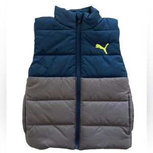 Puma Boys Color Block Puffer Vest